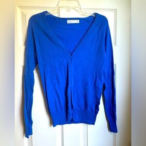 Royal blue Zara cardigan